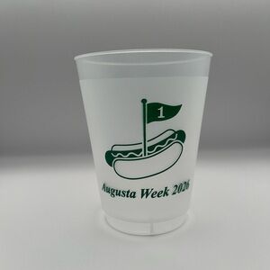 Augusta Week 2026 Green Graphic Frosted Plastic Cup (Masters Themed Cups)